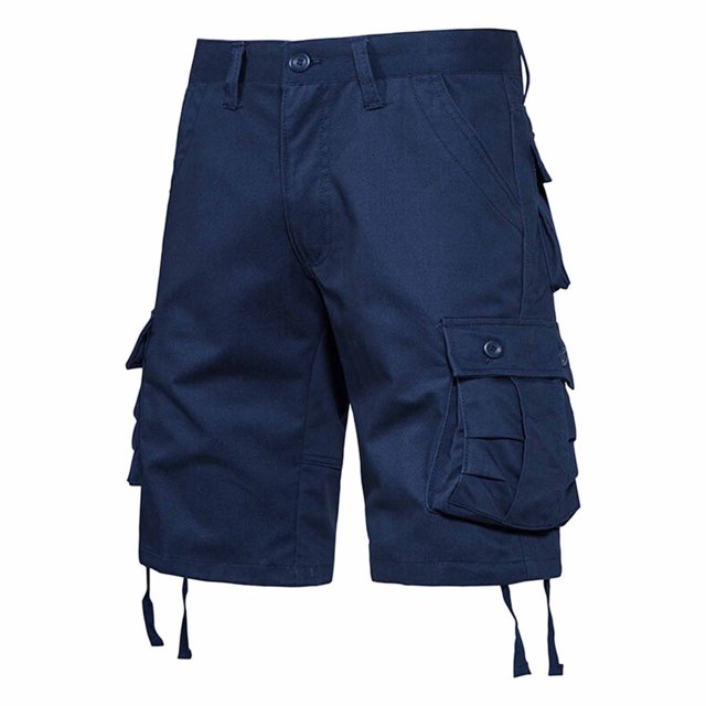 Styesk Mens Shorts Men's Pockets Cargo Pants Casual Button Classic Summer Short With Multi Pockets