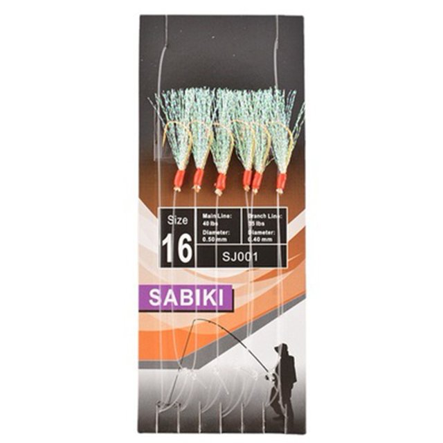 5Pcs/Pack Sabikis Soft Fishing Lure Rigs Bait Jig Lure Feather Lure Herring Bait