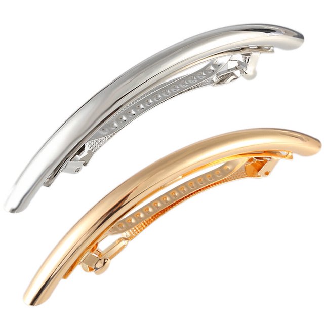 Miangastore 2ensemble Accessoires Cheveux Épingle à Cheveux Française Barrette Alliage Couleur Assortie Fixation Cheveux