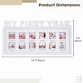 thumbnail image 4 of Newborn Baby Picture Frame, My First Year Newborn Keepsake Frame 12 Months, Baby Shower Gift Photo Frame for Memories, White, 4 of 6