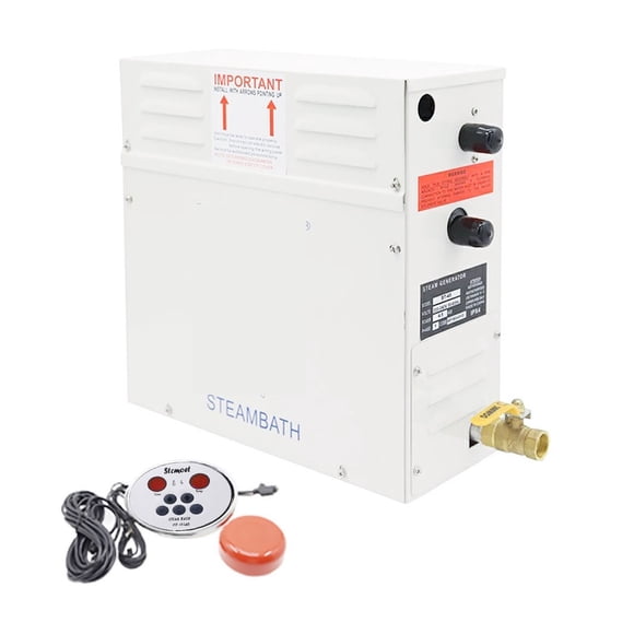 Machine à Vapeur 6 kW nerator de Vapeur Domestique, Sauna Pièce Four à Vapeur Sèche Vapeur Humide Contrôleur Numérique ST-60, Conception Sûre