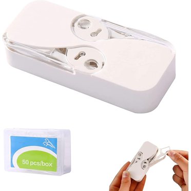 Fil Dentaire, Distributeur de Fil Dentaire Portable, Distributeur de Pics pour Fil Dentaire avec 62 Pcs de Fil Dentaire pour Voyages en Famille
