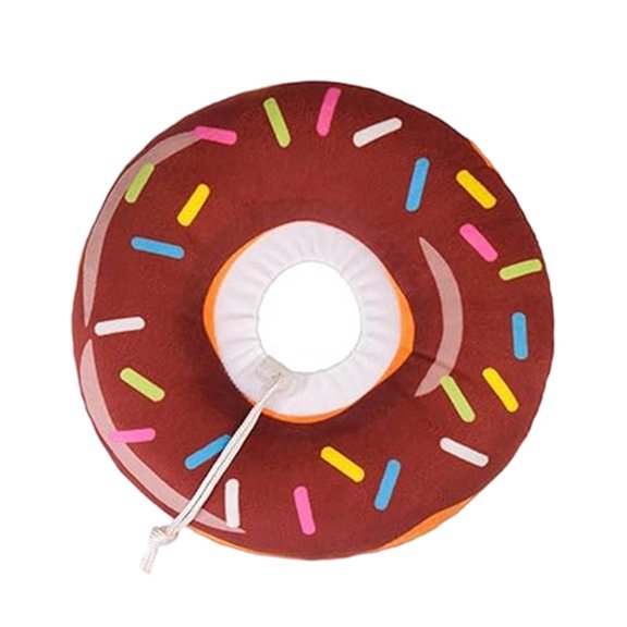 Adjustable Soft Donut Cat Recovery Collar Anti Licking Wound Healing Neck Cone for Kitten Post Surgery Care