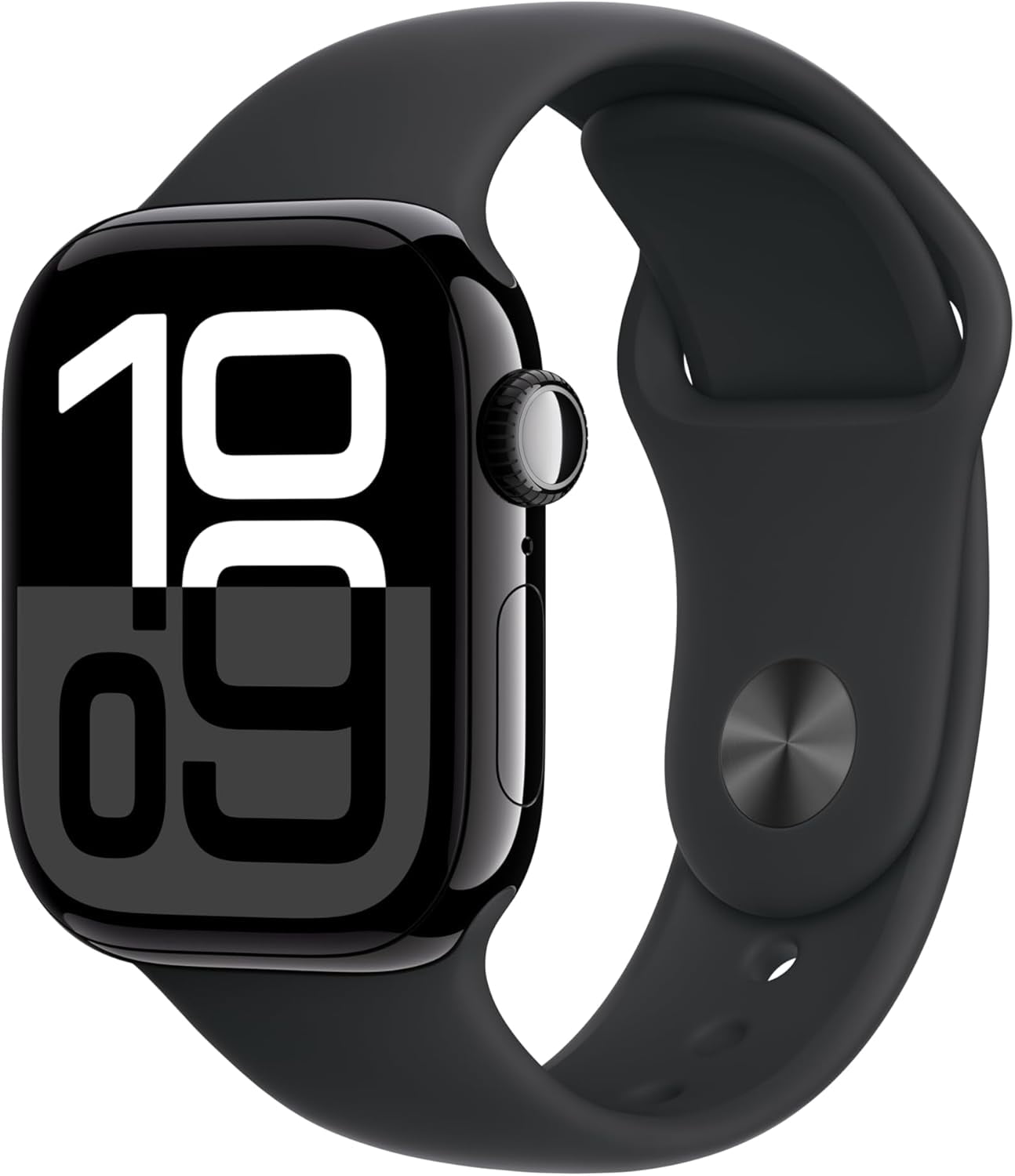 Apple Watch Series 10 (GPS+Cellular) 42mm Aluminum Jet Black Black Sport Band - S/M Good