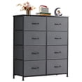 thumbnail image 1 of EDX Commode à 8 Tiroirs pour Chambre, Tour d'Organisation de Rangement en Tissu, Armoire, Gris, 1 of 8