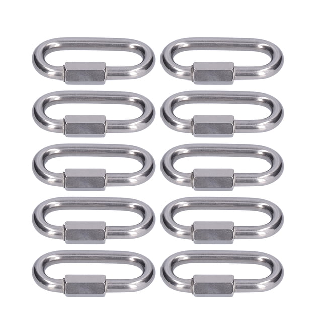 10 Pcs Connecteur de Chaîne Rapide Solide Durable Installation Facile Petite Taille M10