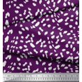 thumbnail image 2 of Soimoi Purple Poly Georgette Fabric Cow Animal Skin Print Fabric by Yard 52 Inch Wide, 2 of 3