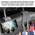 thumbnail image 4 of Double Hook Car Seat Hanger for Purse, Bag, Groceries, Durable Back Seat Organizer with Strong Hold, No Tools Installation, Vehicle Accessory for Front Seat Headrest, 4 of 9