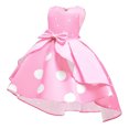 thumbnail image 3 of Robes de Fête d'Anniversaire à Pois pour Filles Robe de Princesse Formelle Célébration Boule Pâques 2-10 Ans, 3 of 6
