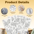 thumbnail image 3 of 34Pcs Floral Chicken Water Soluble Hand Sewing Stabilizers 8.3"x11.7" Flower Chiken Embroidery Pattern Stabilizer 4 Sheets Animal Stick and Stitch Embroidery Paper Sticker, 3 of 7