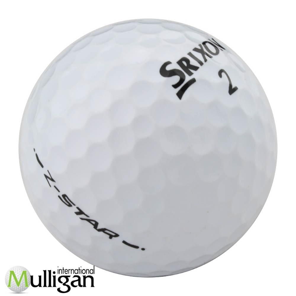 Mulligan - 60 Srixon Z-Star 4A Recycled Used Golf Balls, White