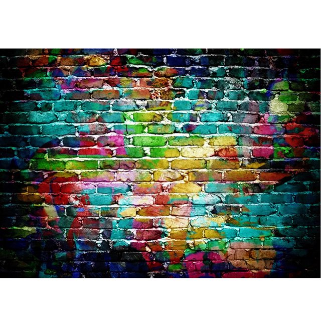 XZNGL Photography Backdrop Vinyl Wood Wall Floor Photography Studio Prop Backdrop Background 5X3Ft E