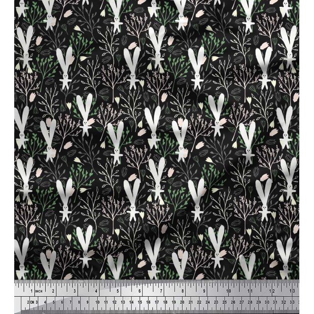 Soimoi Rayon Fabric Biscuit Food Print Fabric by Yard 42 Inch Wide