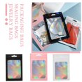 thumbnail image 4 of 100 Pcs Sacs Holographiques avec Fenêtre Transparente, Sacs Refermables pour Petits A3Z2, 4 of 8