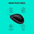 thumbnail image 4 of TFixol Logitech M110 USB Wired Optical Mouse Full-size Mute Office Mouse Ergonomic Mice Plug&Play for Desktop Computer Laptop Blue, 4 of 8