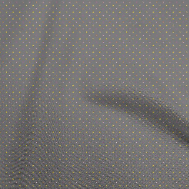 oneOone Velvet Gray Fabric Stars Sewing Craft Projects Fabric Prints By Yard 58 Inch Wide