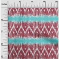 thumbnail image 1 of oneOone Organic Cotton Poplin Twill Fabric Chevron Ikat Printed Craft Fabric BTY 42 Inch Wide, 1 of 4