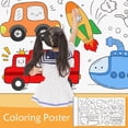 thumbnail image 2 of HLONK UOYOTT Children‘s Drawing Roll Creative Hand-painted Painting Paper Graffiti S D Heat, 2 of 6
