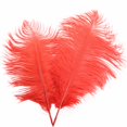 thumbnail image 2 of Plume D'Autruche 30-35 cm Décoration de Plumes Colorée 18# Rouge Vif D Plume (1*Plume), 2 of 7