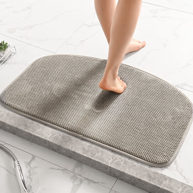 Boovnll Bathroom Rugs, Super Absorbent & Soft Thicken Memory Foam Bath Mat, Non-Slip Quickly Dry for Bathroom, Kitchen, Floor, Pool, Toilet Mat, Bath Mats for Bathroom