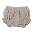 thumbnail image 1 of YOUSNH Baby Girls Boys Solid Spring Summer Shorts Ruffle Clothes Child Summer Clothes Khaki 6-12 Months, 1 of 4