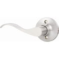 thumbnail image 1 of Satin Nickel Door Handle Interior Brushed Nickel Passage Door Lever for Hall and Closet Keyless Door Lock Set Reversible for Left Right Sided Doors Leverset Handleset, 1 of 6