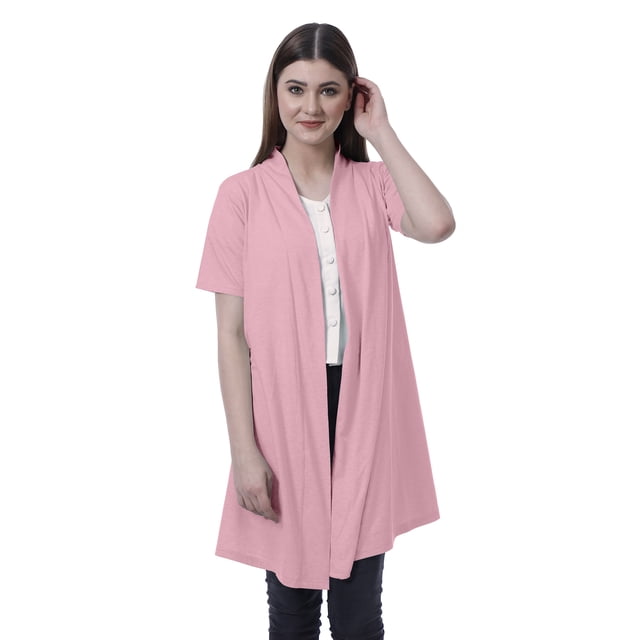 Moomaya Boléro à Manches Mi-Longues pour Femmes, Ouvert à l'Avant, Long Cardigan, Léger, Coupe d'Été