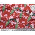 thumbnail image 3 of Soimoi Polyester Crepe Fabric Floral & Peacock Bird Fabric Prints by Yard 42 Inch Wide, 3 of 3
