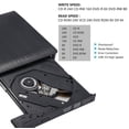 thumbnail image 4 of External CD DVD +/-RW Drive USB 3.0 Protable USB DVD/CD ROM Burner Optical Drive Player Reader Writer Laptop Desktop Computer, Mac MacBook Pro/Air, IMac, Black, 4 of 4