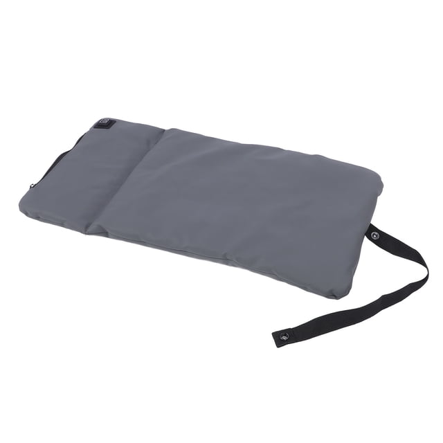 57x30cm USB Powered Heated Cushion, Imitation Leather Material Secure Heating Technology Portable Electric Heating Pad for Home OfficeKhaki