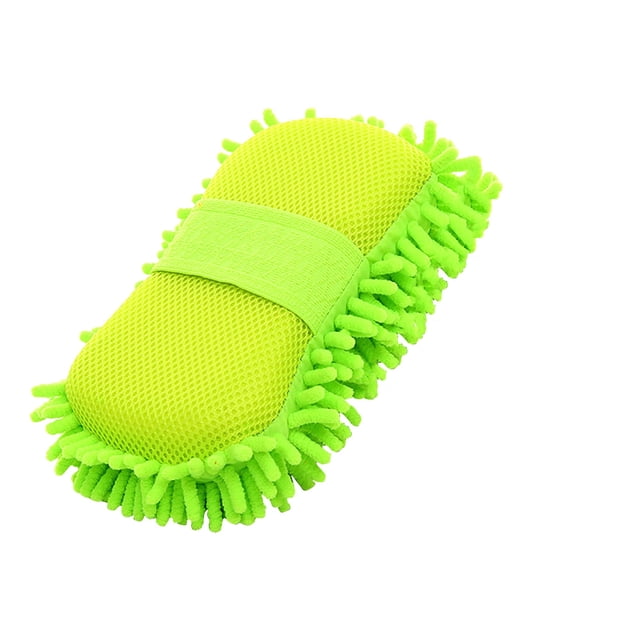 Fesfesfes Microfiber Car Wash Sponge-Non Scratch Sponges-Two Sided Microfiber Wash Sponge-Microfiber Wash Mitt for Cars Great for Everyday Cleaning