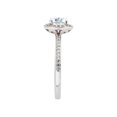 thumbnail image 2 of 1 1/20ct Pave Halo Diamond Ring 14K White Gold, 2 of 3
