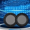 thumbnail image 4 of 2 Pcs Housses de Haut-Parleur Audio en Métal de 4 Po, Protectrices, Décoratives, en Maille Circulaire, Noir+noir, 4 of 8