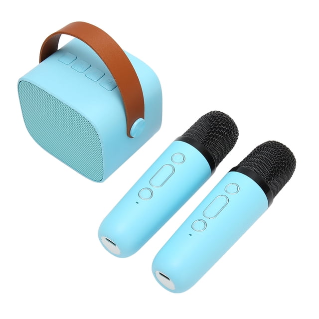 Mini Karaoke Machine, Portable BT Karaoke Speaker With 2 Microphone, Multiple Connections, For Family Party Meeting Singing