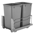 thumbnail image 1 of Rev-A-Shelf Double Pullout Trash Can 27 qt. with Soft-close, 53WC-1527SCDM-217, 1 of 8