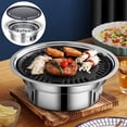 thumbnail image 3 of Korean Charcoal Barbecue Grill Portable charcoal indoor plate Mini Charcoal Stove Without Net Rack, 3 of 8