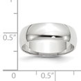 thumbnail image 3 of Bague Demi-Ronde 10KW 6mm LTW Taille 10.5 Taille 10.5, 3 of 3