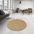 thumbnail image 4 of Ahgly Company Tapis de Zone Carré Orange Lavable en Machine, 7 Pieds Carré, 4 of 7