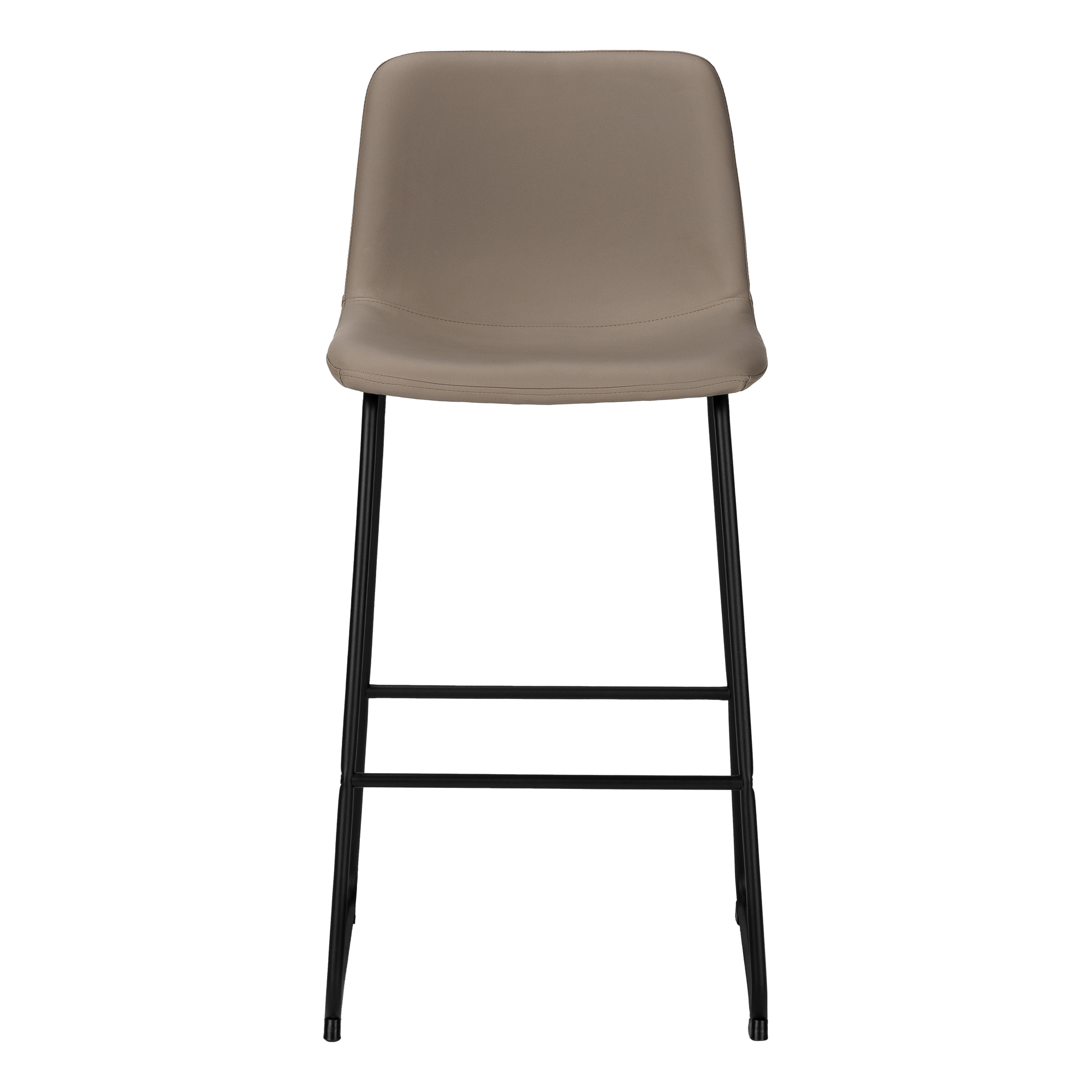 Monarch Specialties Chaise De Bureau, Hauteur Bar, Debout, Bureau, Travail, Pu D'aspect Cuir, Métal, Brun, Noir, Contemporain, Moderne