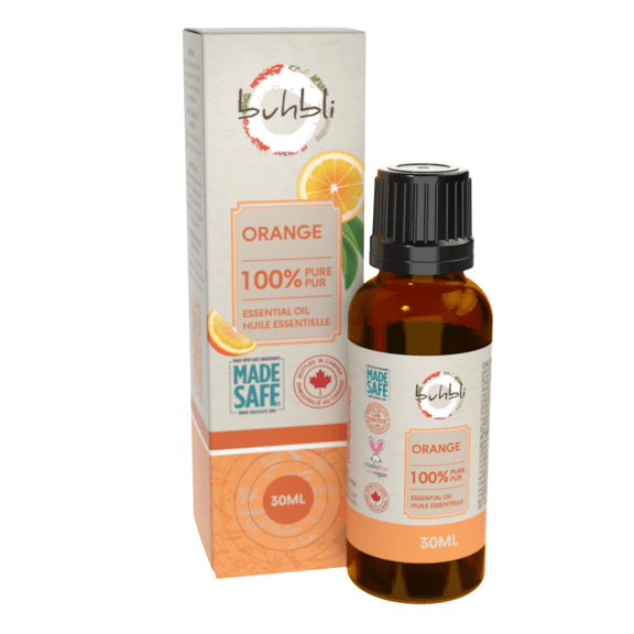 Buhbli Brands - 100% Pure Orange Essential Oil, 30ml, All Natural and Pure - Bottled in Canada