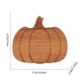 thumbnail image 2 of Thanksgiving Table Decor Wooden Pumpkin-Style Dinner Plate Autumn Cheese Board Thanksgiving Halloween Party Decoration Autumn Cold Cut Platter Kitchen Dining Table Display Fall Table Decor, 2 of 6