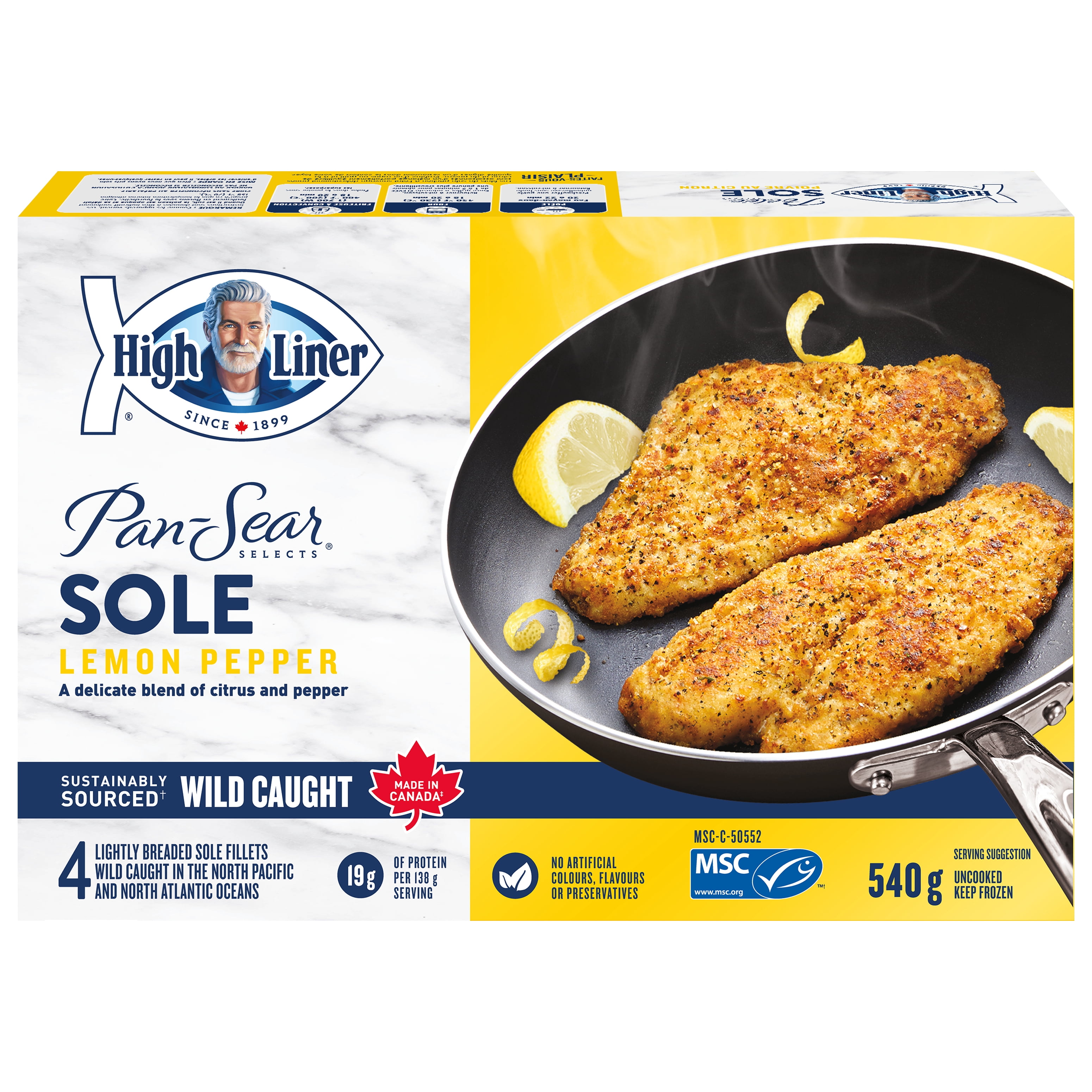 High Liner Poêlée Sélecte Sole au Poivre et au Citron 540 g