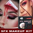thumbnail image 1 of 30g 20ml/60ml Halloween Cosmetics Easy to Use Safe Convenient Creative Theatrical Effect Make Up Tool Creepy Halloween Sfx Makeup Kit for Anime Role-playing, 1 of 9