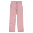 thumbnail image 4 of TIEVOSA Pantalon Chino Extensible à Enfiler pour Garçons, Pantalon en Sergé pour Enfants pour l'École, 9-10 Ans (Rose), 4 of 5