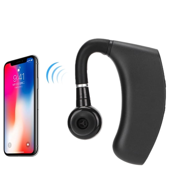 Single Hanging Ear Headphones, 5.2 Earbuds Sports Earphones Noise Cancellation Handsfree LED Digital Display Headphone