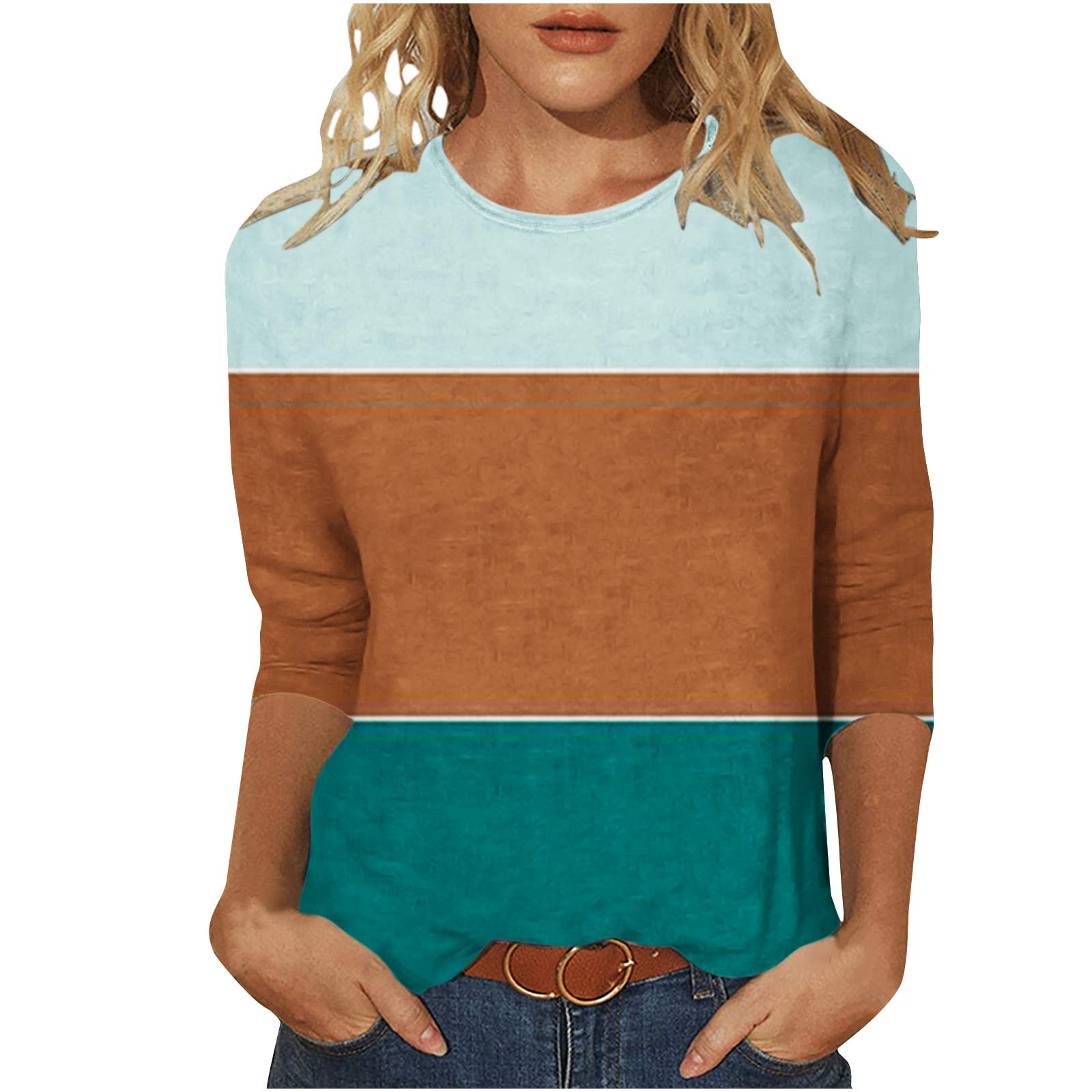 T-shirts d'Été pour Femmes Mode d'Été pour Femmes Ajusté à Nouer Col Rond Manches Courtes T-Shirt Femme T-Shirts d'Été T-Shirts d'Été pour Femmes Mode T-Shirts pour Femmes pour l'Été