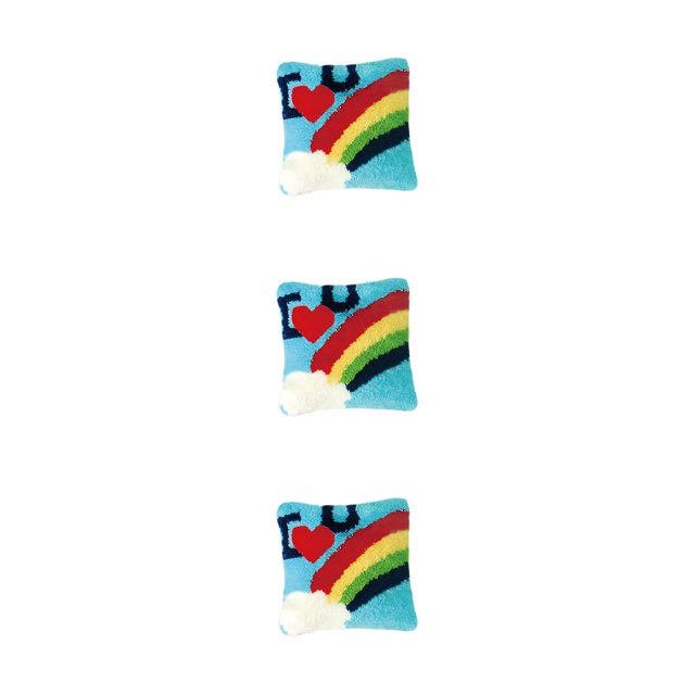 Transemion Creativity DIY Accessories Embroidery Pillow Kits Hypoallergenic Fabric Gift Type4 3Set