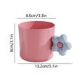 thumbnail image 3 of Cute Flower Mouthwash Cup Plastic Toothbrush Rinse Cup For Home, 3 of 6