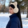 thumbnail image 4 of Winter Sports Cat Ear Headband Earmuff Cozy Windproof Ear Covers For Commute And Outdoor Activities, 4 of 4
