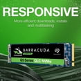 thumbnail image 3 of Seagate BarraCuda Q5 2TB Internal SSD - M.2 NVMe PCIe Gen3 ×4, 3D QLC for Desktop or Laptop, 1-year Rescue Services (ZP2000CV3A001), 3 of 6